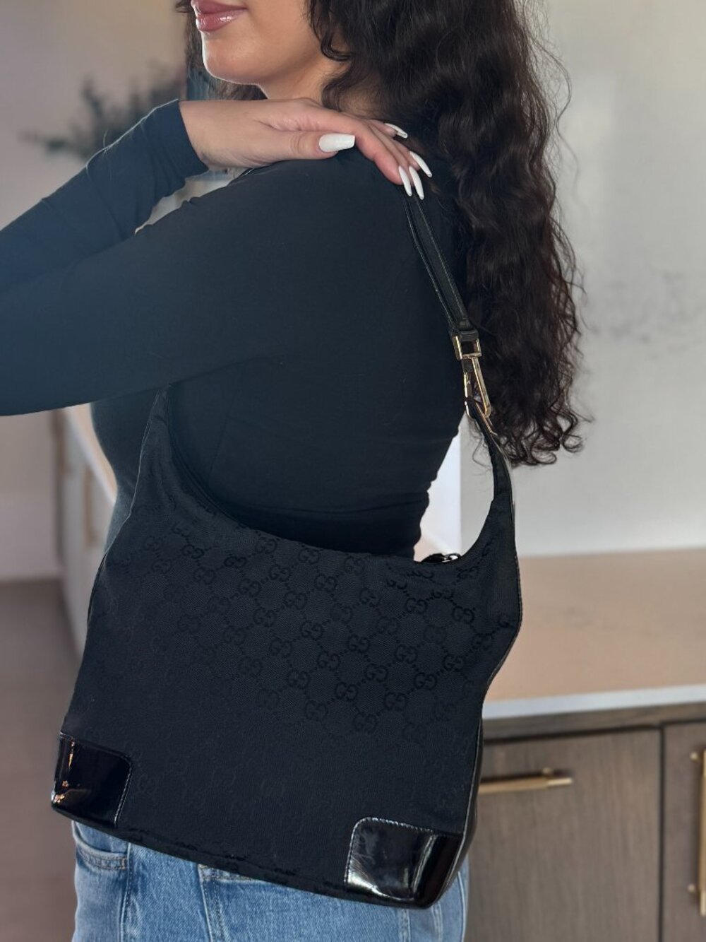 Gucci Black Hobo Bag | Authentic Gucci Bag